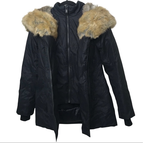 Babaton Black Harrison Goose Down Parka Coat Aritzia - Picture 4 of 16